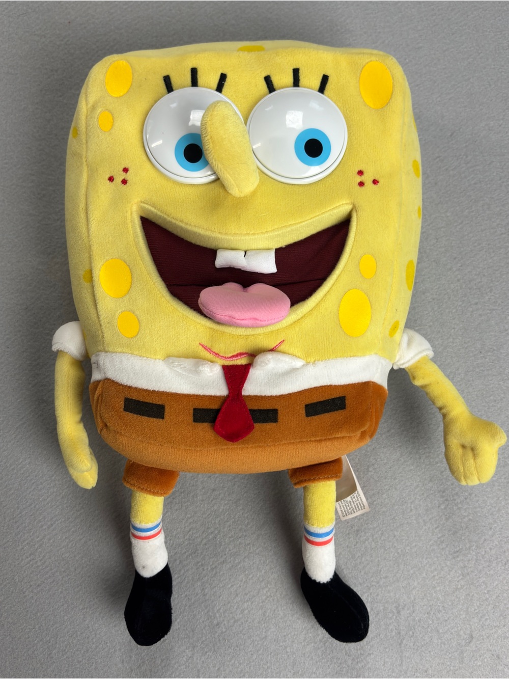 Nickelodeon SPONGEBOB SQUAREPANTS Talking Plush Stuffed Toy Viacom 2008 VIDEO!